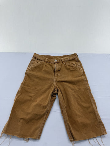 Levi's Men's W32 L32 Brown Carpenter Jeans Button Fly Loose Straight