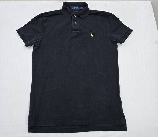 Polo Ralph Lauren Men's Black Polo Shirt – Size S, Short Sleeve