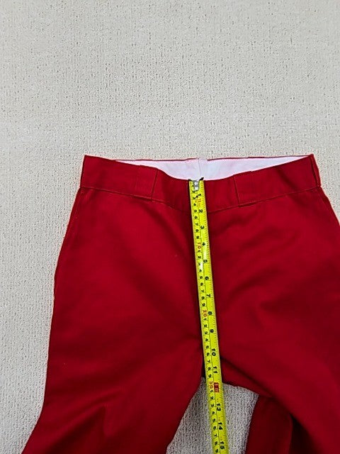 Dickies WP811ER Red Men's Skinny Fit Work Pants Double Knee Twill
