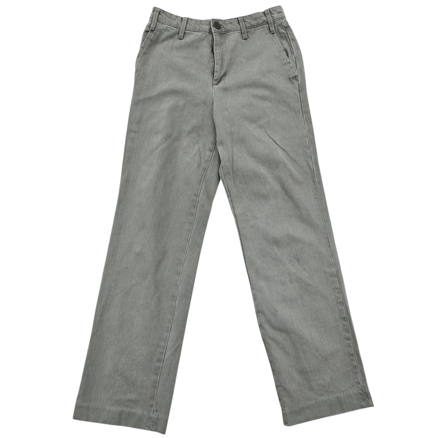 Zara Men Gray Straight Jeans XS Mid Rise Light Wash Button Fly Regular