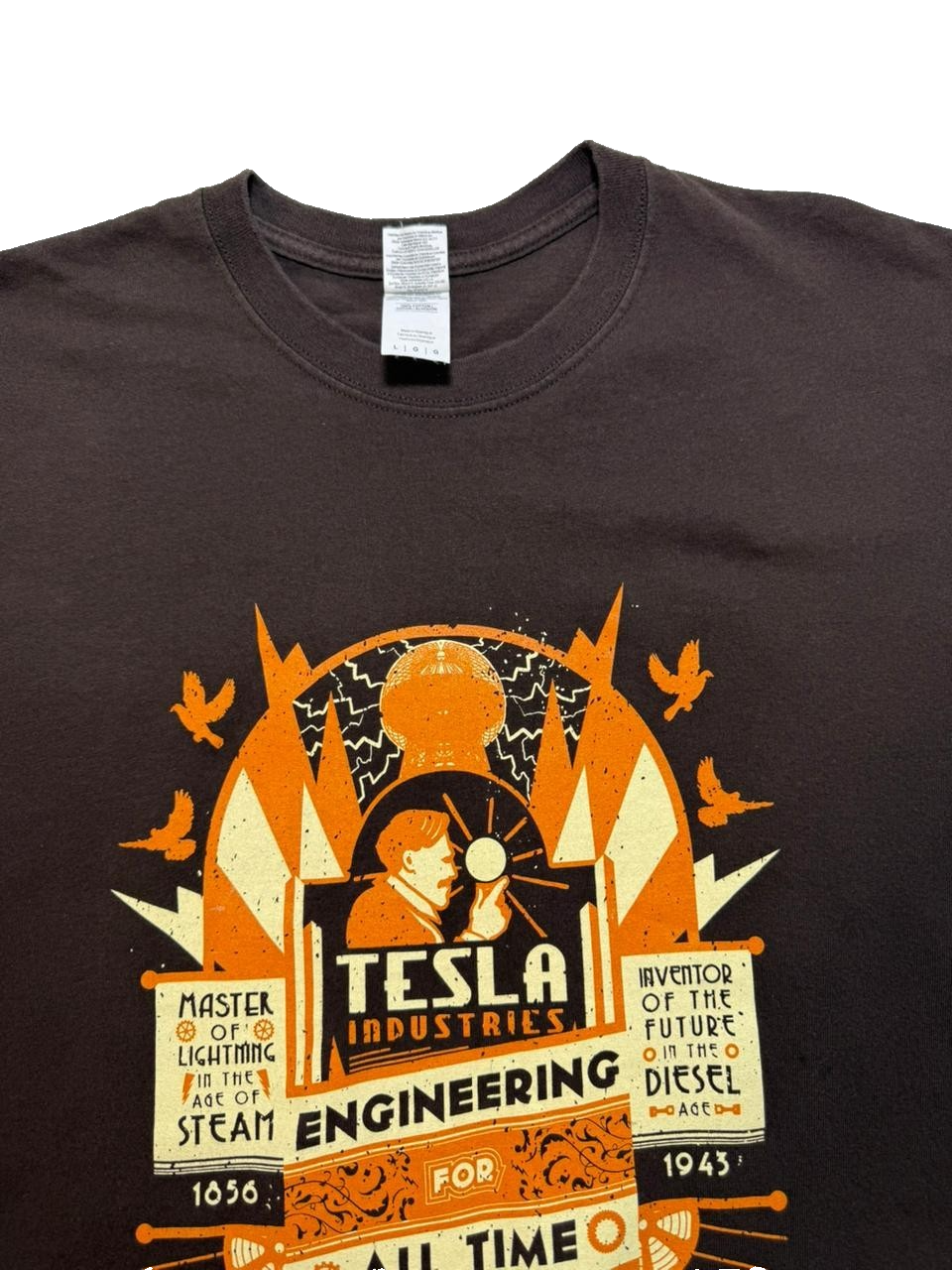 Nikola Tesla T-Shirt - Master Of Lightening - Size L