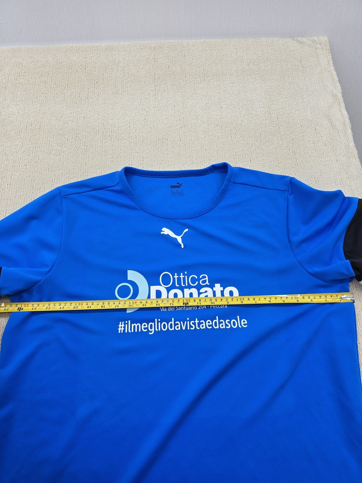 Puma Blue Soccer Jersey XL Short Sleeve Crewneck Unisex