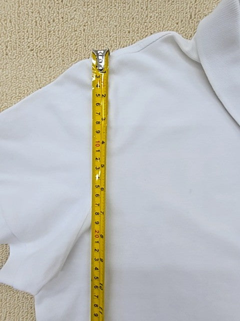 Adidas Polo Shirt White XL Short Sleeve Button-Down Solid Unisex