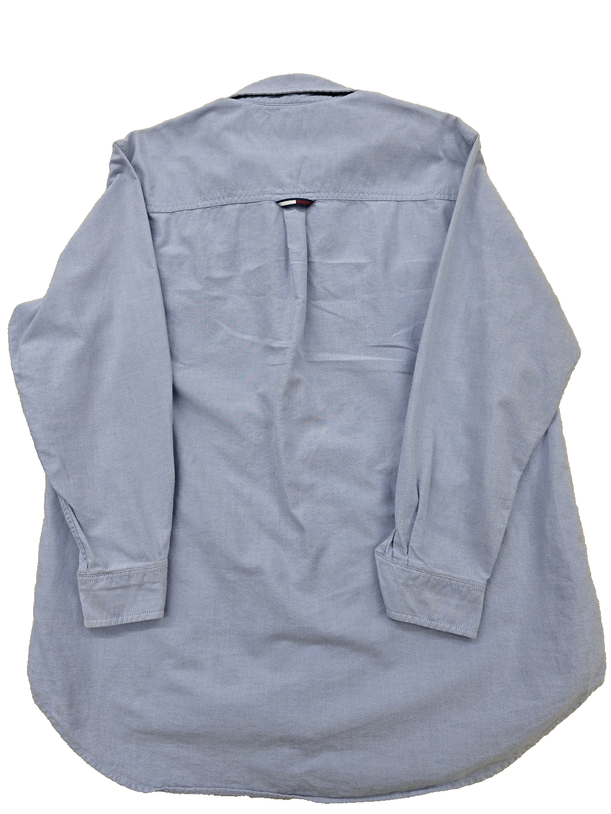 Tommy Jeans Light Blue Cotton Button-Down Shirt Men's M Long Sleeve