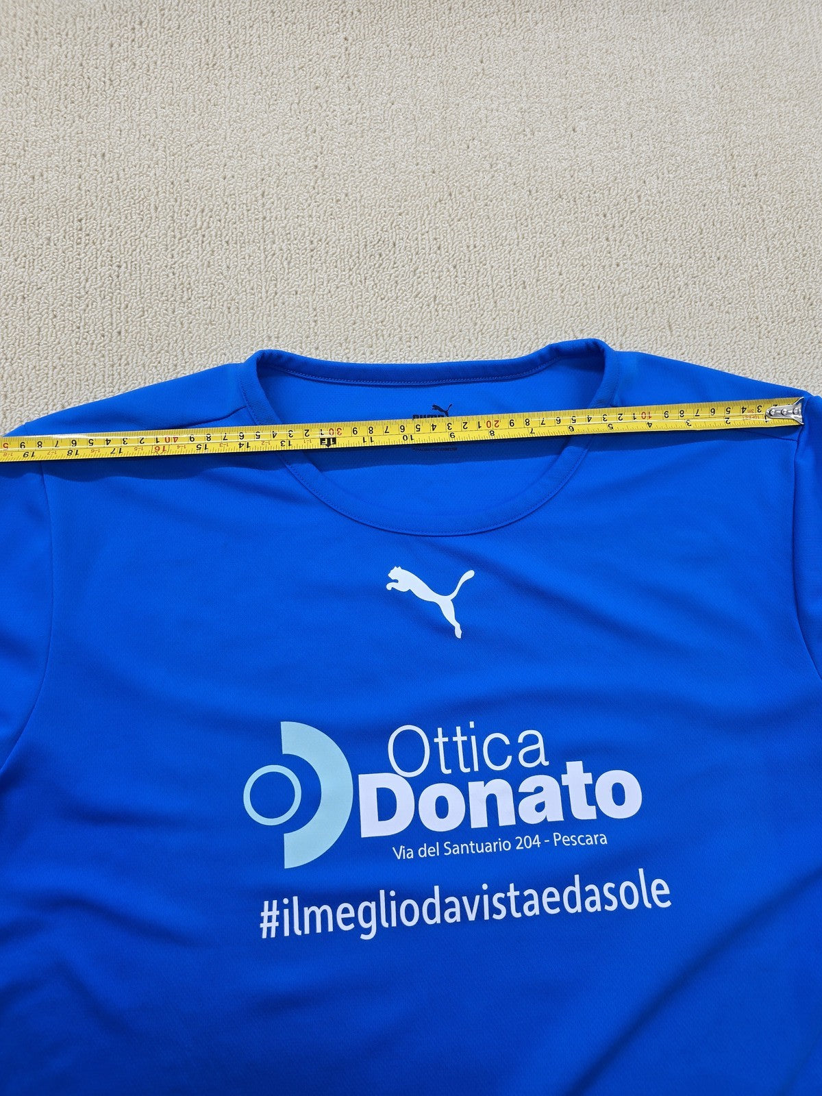 Puma Blue Soccer Jersey XL Short Sleeve Crewneck Unisex