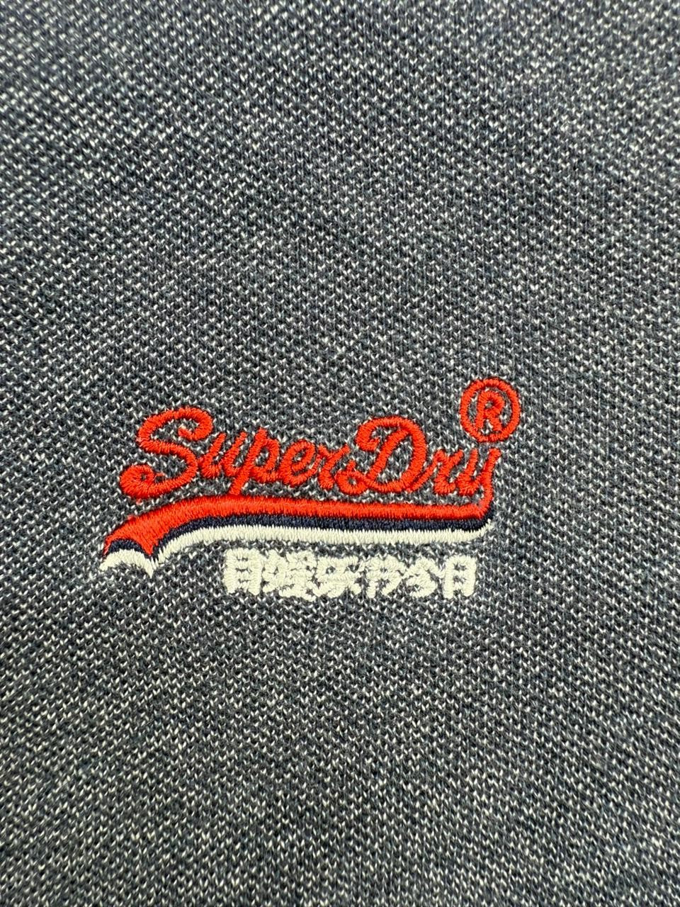 Superdry Men's Navy Short Sleeve Polo Shirt Size M M1100094A