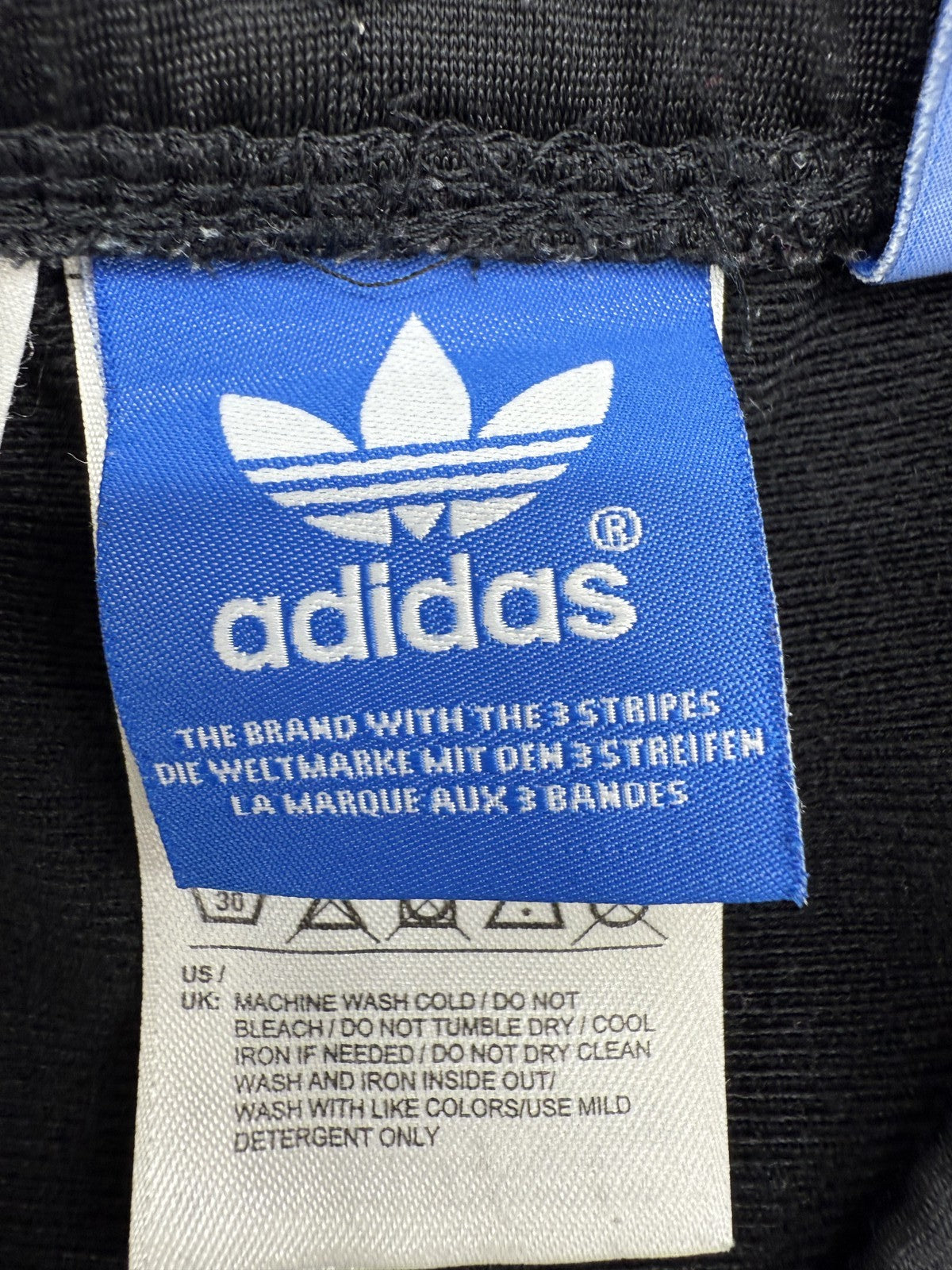 Adidas Men's Black 3-Stripes Track Pants XL Tapered Regular