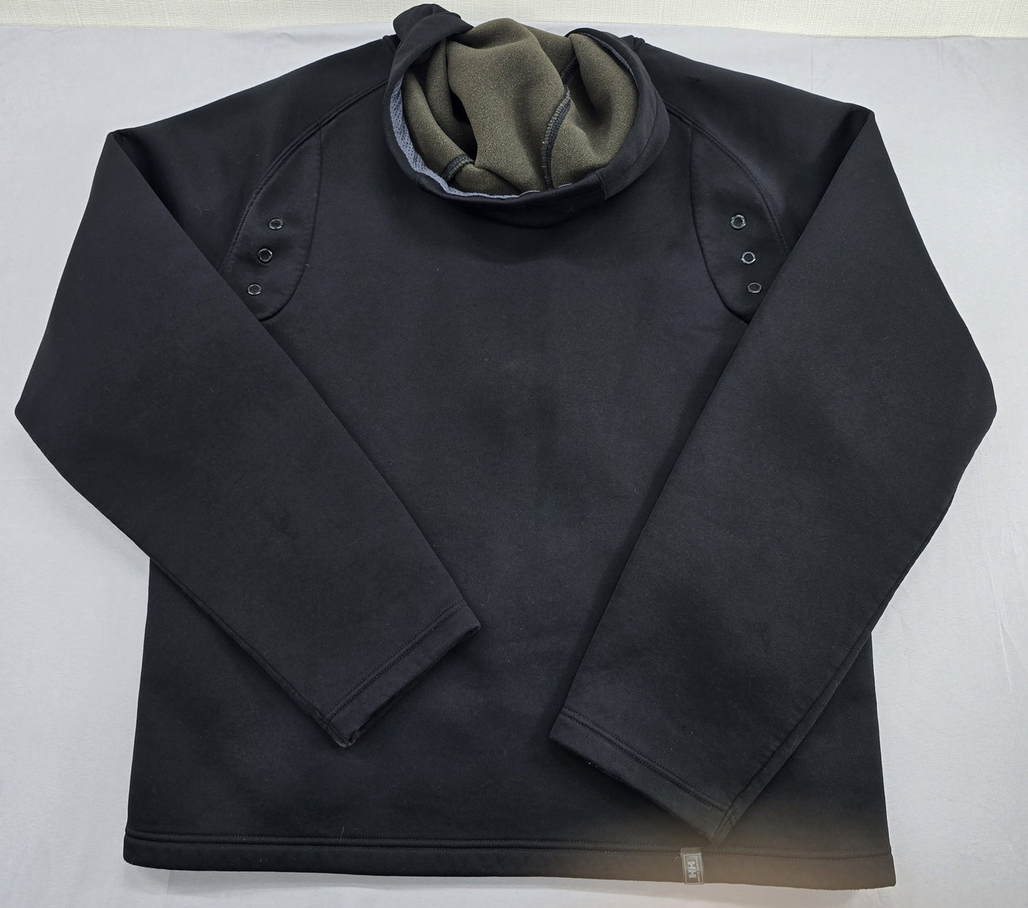 Helly Hansen Men's Black Waterproof Hooded Jacket L Crew 2.0