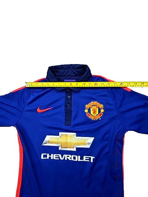Nike Men's Manchester United Blue Soccer Jersey Short Sleeve Dri-FIT