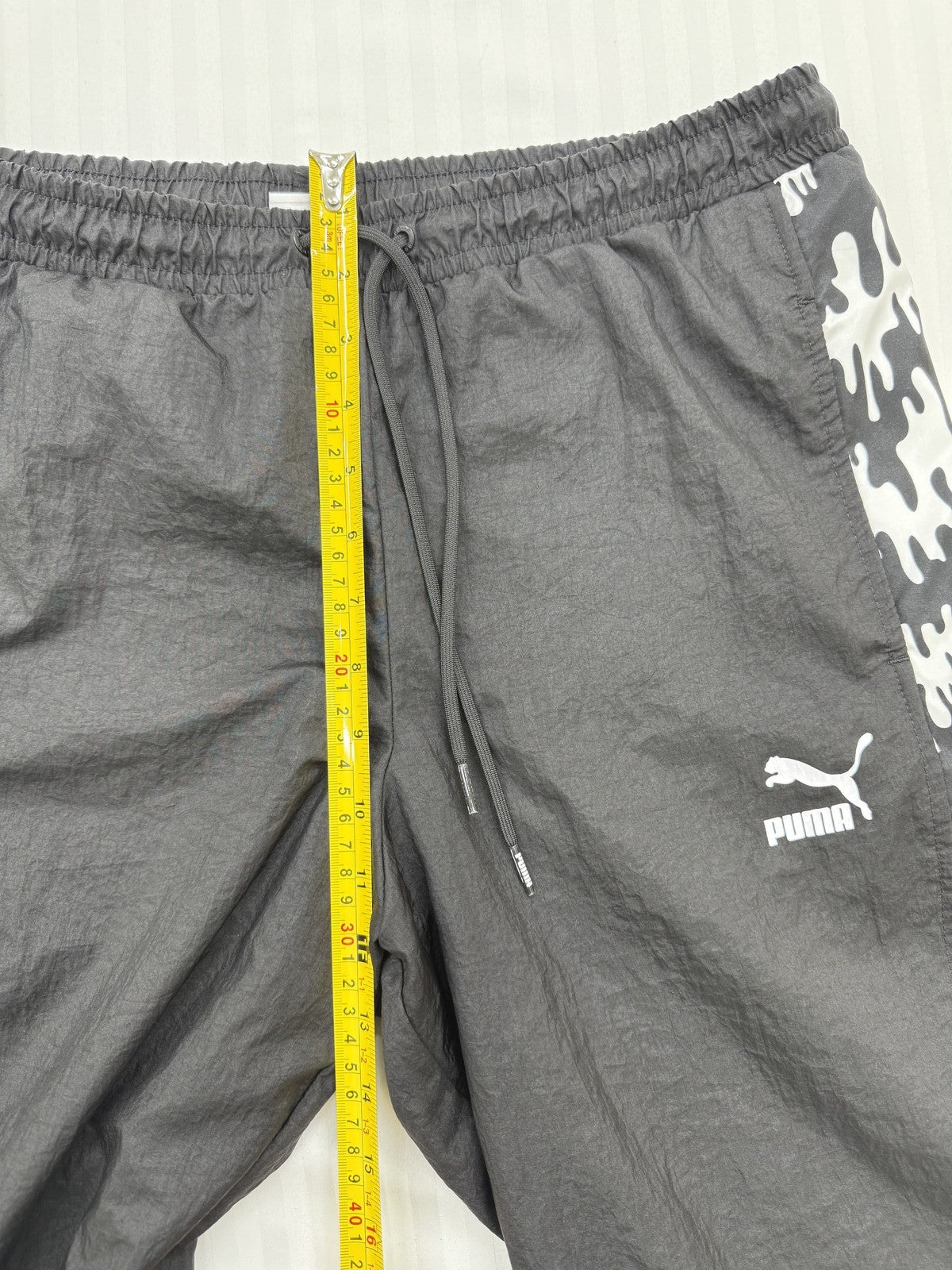Puma Men's Black White Track Pants Size M Relaxed Fit