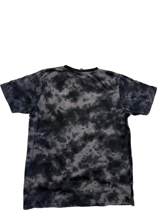 Ellesse Black Tie Dye Women's T-Shirt UK 12 Short Sleeve Logo