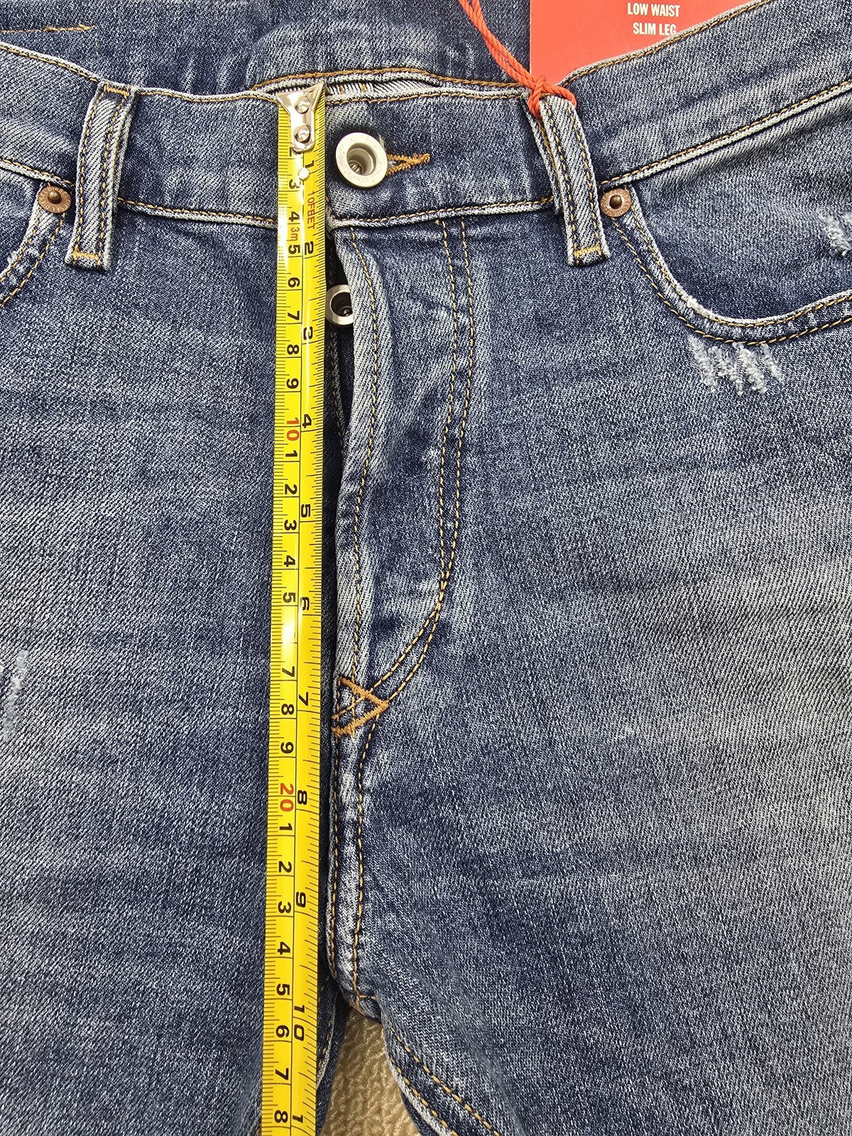 Diesel Women's Distressed Medium Wash Jeans W29 Button Fly Denim