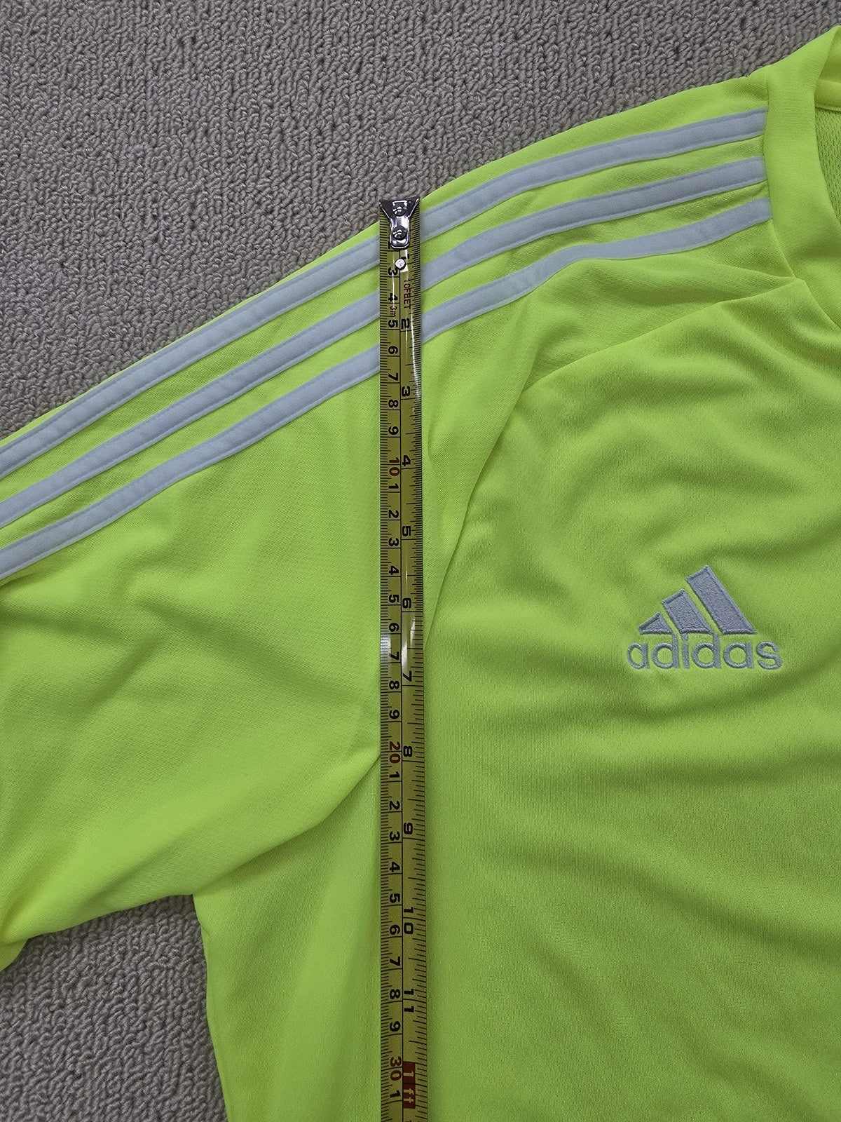 Adidas Climacool Solar Yellow Men's L Short Sleeve Jersey Athletic Fit
