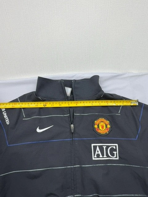 Nike Men's Gray Manchester United Track Jacket XL Vintage
