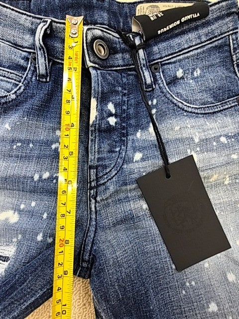 Diesel Babhila Slim Skinny Blue Distressed Women's Jeans Sz 10