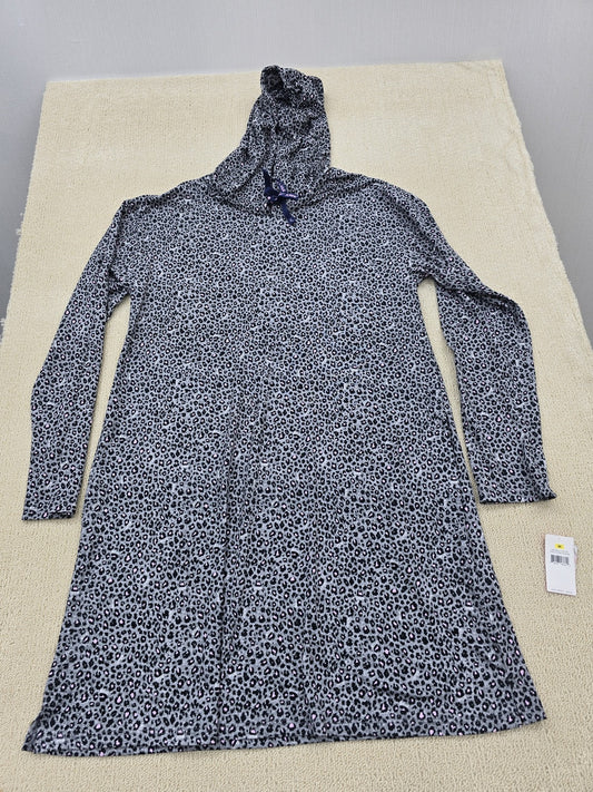 Betsey Johnson Women's Gray Dress – Size M, Long Sleeve, Hooded