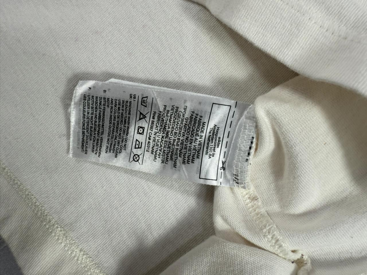 Adidas Men's White T-Shirt Medium M UK 14 EU 40-42 Short Sleeve Tee