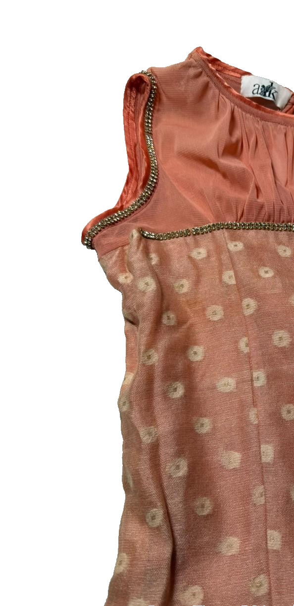 Ark Women Metallic Dot Maxi Dress Blossom Pink | S