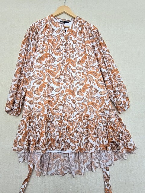 Maje Women's Brown Dress – Size 40, Silk