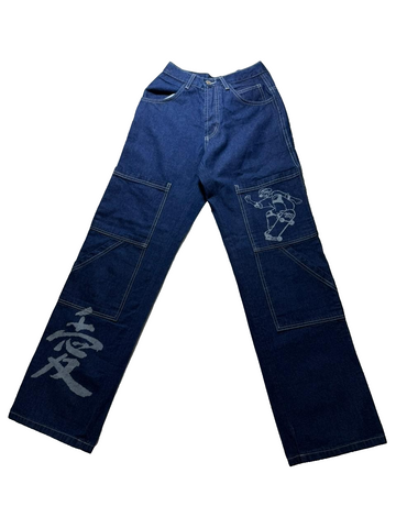 Fidalguia Baggy Jeans Youth Bolt Style Jeans Hip Hop | 32