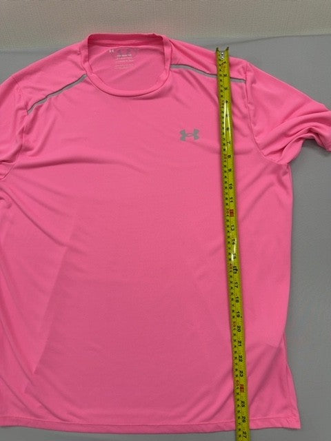 Under Armour UA Tech Tee L Prime Pink Moisture Wicking Men's Short Sleeve