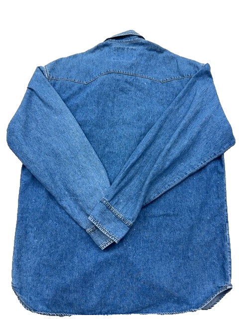 Levi's Men's Medium Wash Denim Western Shirt Size M Vintage