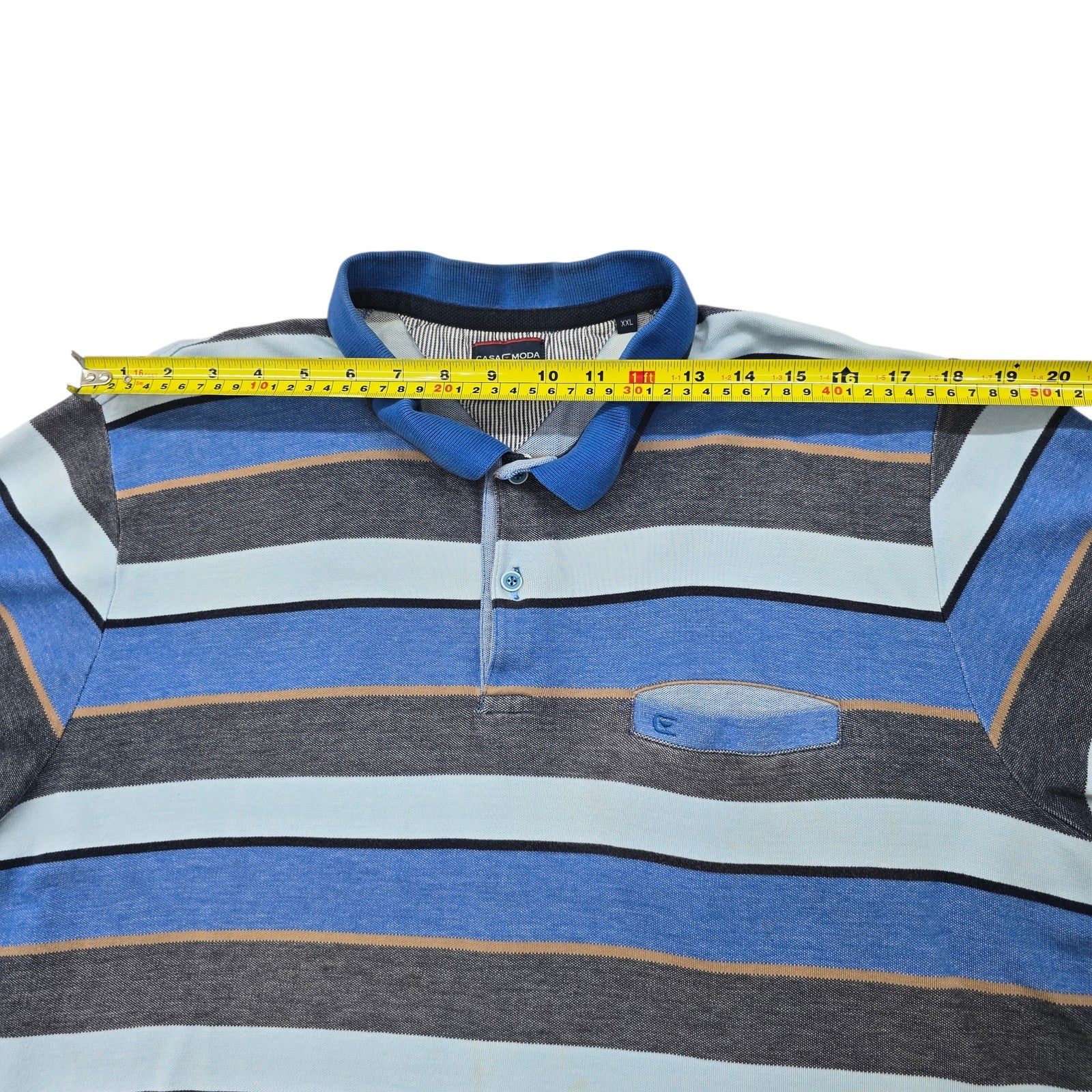 CASAMODA Boys Blue Polo Shirt size XL product image 5