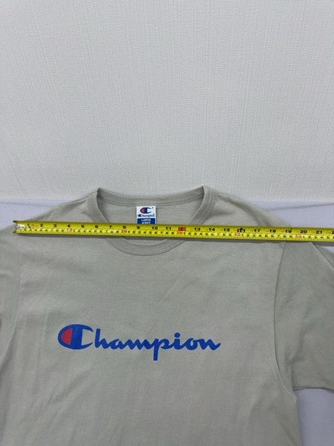 Champion Men's Large Grey Cotton Crewneck T-Shirt USA Logo L