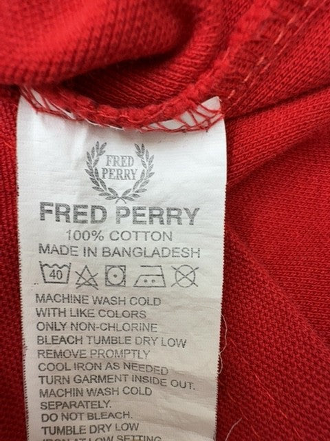 Fred Perry Men Red T-Shirt size XXL product image 5