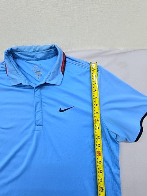 Nike Men's Blue Dri-FIT Polo Shirt Size L