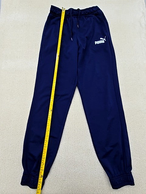 Puma Men's Navy Blue Track Jogger Sweatpants L Drawstring Relaxed