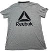Reebok Men's Gray T-Shirt – Size M, Series Made With Sweat-Wicking, Graphic