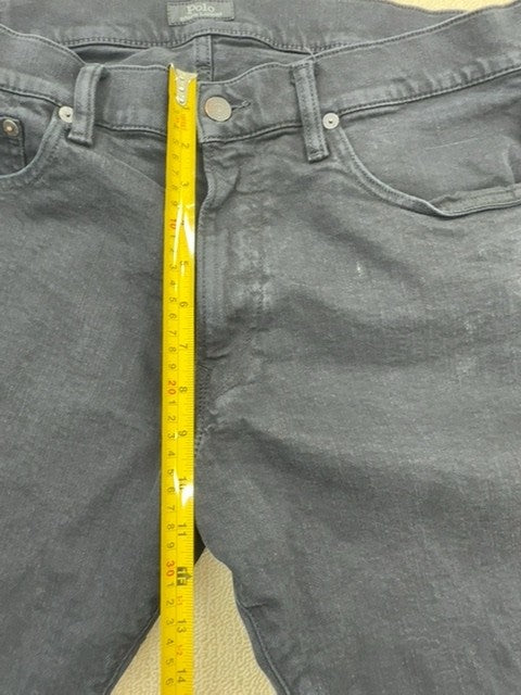 Unisex Adult Slim Fit Dark Blue Denim Jeans Button Closure Regular
