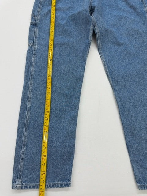 Lee Men Blue Carpenter Jeans W36 L34 Workwear Relaxed Fit