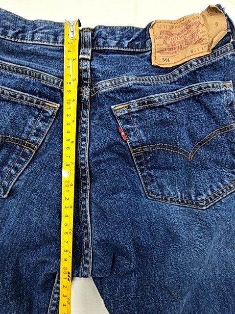 Levi's 501 Straight Fit 31x32 Medium Blue Jeans