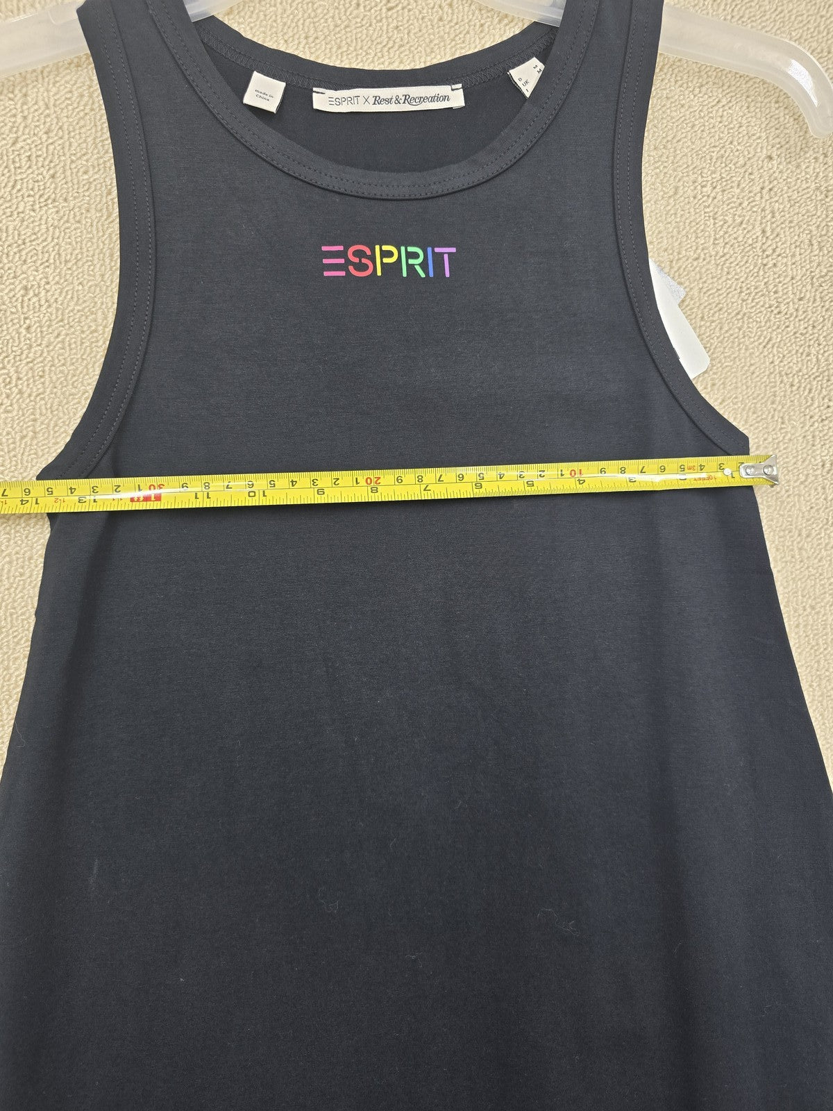 Esprit Black Sleeveless Maxi Dress M Women Solid