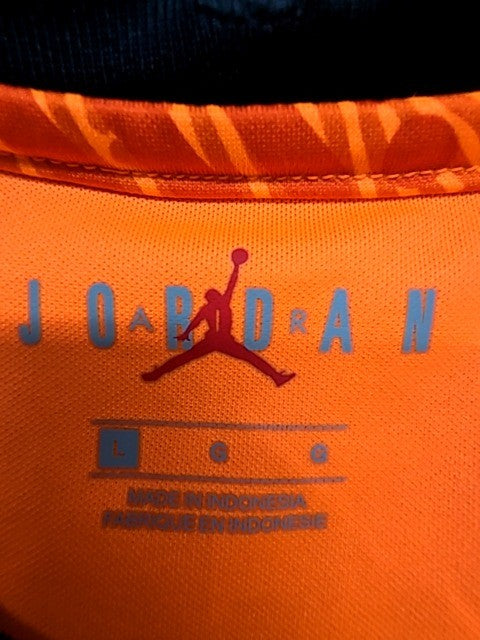 Jordan Men's L Orange Short Sleeve Poly Jersey Crewneck