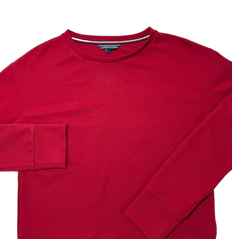 Tommy Hilfiger Red Light Weight Sweater For Women - Size XS