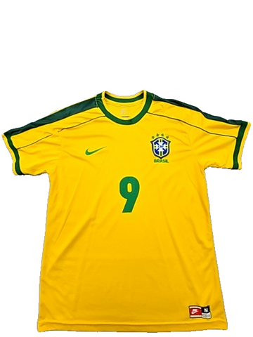 Nike Men's Yellow Football Jersey Athletic Fit M Dri-FIT Short Sleeve