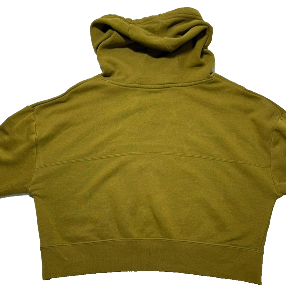 Nike Olive Green Cropped Hoodie Pullover Women's Size S
