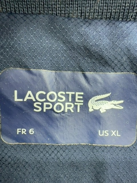 Lacoste Sport Color Block Windbreaker Jacket XL Blue/Red/White