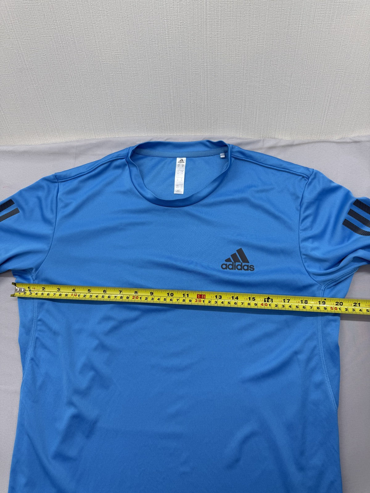 Adidas Adizero Essentials Running T-Shirt Men's M Blue Moisture Wicking
