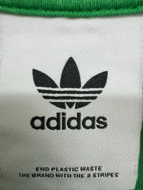 Adidas Men's Green Trefoil Short Sleeve T-Shirt Size M Cotton