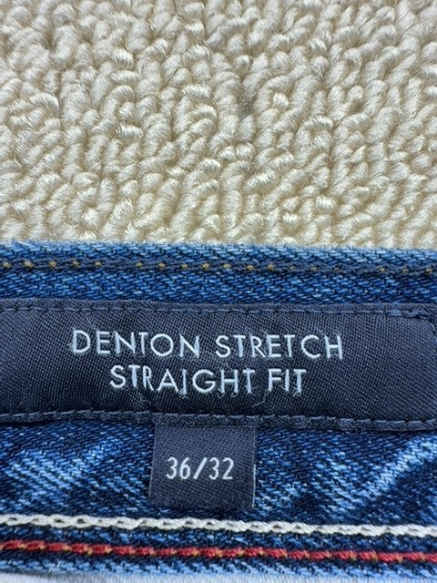 Tommy Hilfiger Denton Stretch Straight Fit Men's Jeans 36x32 Blue