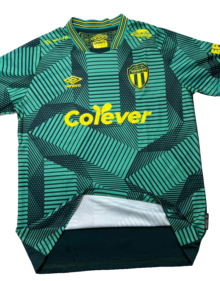 Umbro Terengganu FC Home Jersey Green Yellow Football Shirt SIZE L