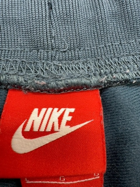 Nike Fleece Joggers Tapered Blue Drawstring Swoosh Unisex L