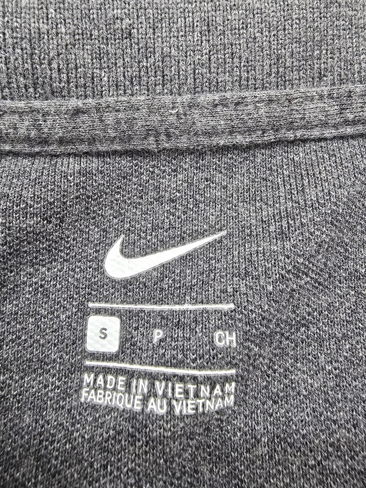 Nike Men's Grey Short Sleeve Polo Shirt Size S