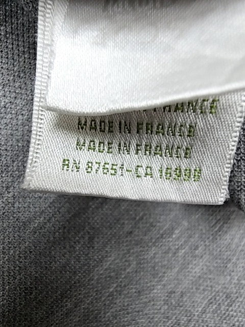 Lacoste Grey Men's Short Sleeve Polo Shirt Size 6 Cotton Pique France