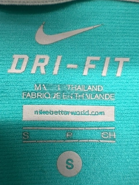 Nike Boys Teal Dry Fit Tennis Pullover Sweatshirt Size S Good Condition