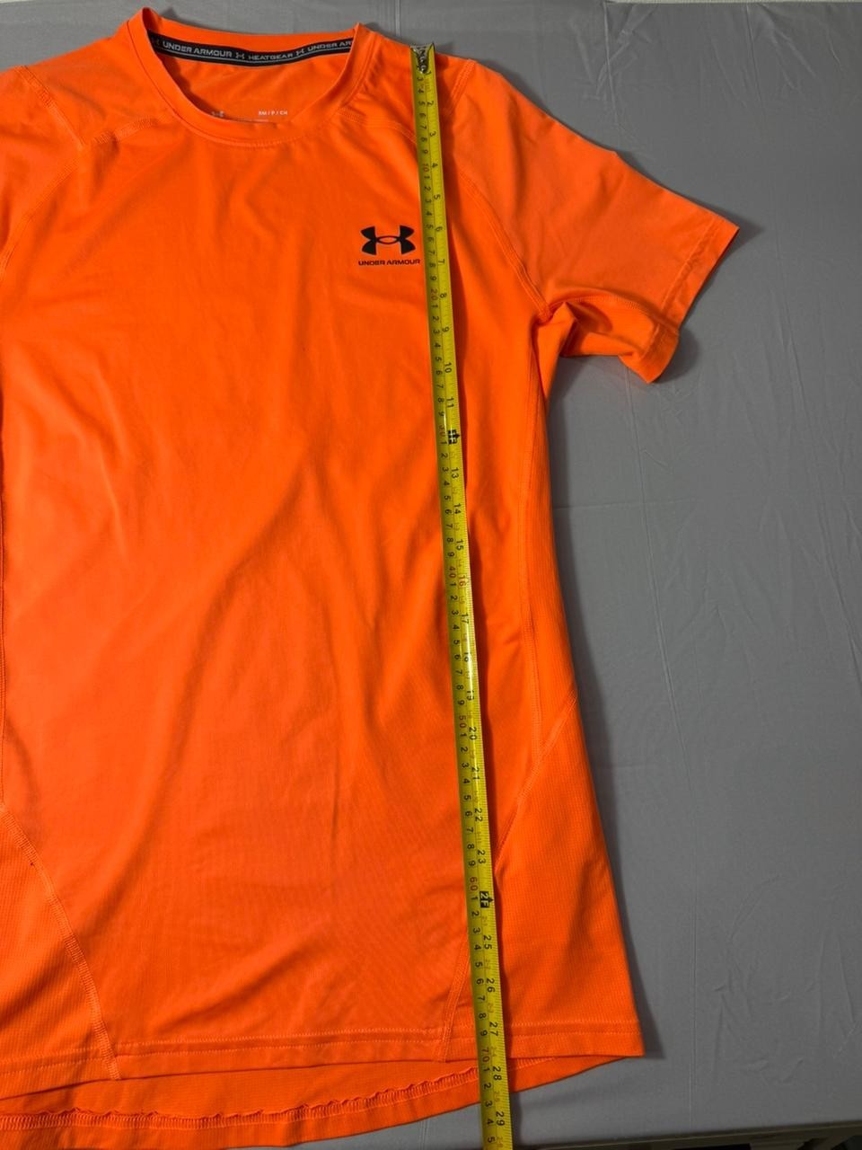 Under Armour Men's Orange HeatGear Fitted T-Shirt Short Sleeve Size S